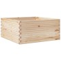Jardinera de madera maciza de pino 100x100x46 cm de , Maceteros y jardineras - Ref: Foro24-3282429, Precio: 188,26 €, Descuen...