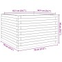 Jardinera madera maciza de abeto Douglas 70x70x46 cm de , Maceteros y jardineras - Ref: Foro24-3282417, Precio: 145,37 €, Des...