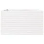 Jardinera de madera maciza de pino blanca 80x80x46 cm de , Maceteros y jardineras - Ref: Foro24-3282420, Precio: 181,08 €, De...