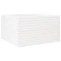 Jardinera de madera maciza de pino blanca 80x80x46 cm de , Maceteros y jardineras - Ref: Foro24-3282420, Precio: 181,08 €, De...