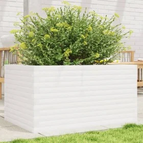 Jardinera de madera maciza de pino blanco 90x60x46 cm de , Maceteros y jardineras - Ref: Foro24-3282455, Precio: 174,35 €, De...