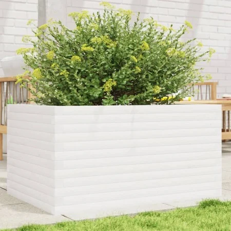 Jardinera de madera maciza de pino blanco 90x60x46 cm de , Maceteros y jardineras - Ref: Foro24-3282455, Precio: 174,35 €, De...