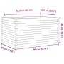 Jardinera madera maciza de abeto Douglas 90x60x46 cm de , Maceteros y jardineras - Ref: Foro24-3282457, Precio: 154,34 €, Des...