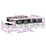 Set de comedor de jardín 13 pzas ratán sintético negro de , Conjuntos de jardín - Ref: Foro24-3295045, Precio: 683,12 €, Desc...