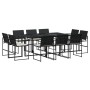 Set de comedor jardín 11 pzas con cojines ratán sintético negro de , Conjuntos de jardín - Ref: Foro24-3295064, Precio: 571,8...