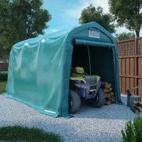 Carpa garaje de almacenamiento PVC verde 2,4x3,6 m de vidaXL, Carpas y cenadores - Ref: Foro24-3056432, Precio: 557,68 €, Des...