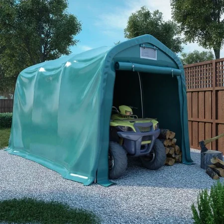 Carpa garaje de almacenamiento PVC verde 2,4x3,6 m de vidaXL, Carpas y cenadores - Ref: Foro24-3056432, Precio: 557,68 €, Des...
