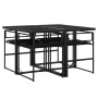 Set de muebles jardín 5 pzas con cojines ratán sintético negro de , Conjuntos de jardín - Ref: Foro24-3295058, Precio: 272,21...