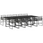 Set de comedor jardín 11 pzas con cojines ratán sintético negro de , Conjuntos de jardín - Ref: Foro24-3295011, Precio: 758,0...
