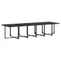 Set de comedor de jardín 17 pzas ratán sintético negro de , Conjuntos de jardín - Ref: Foro24-3295047, Precio: 943,57 €, Desc...