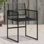 Sillas de jardín 4 unidades ratán sintético negro de , Sillas de jardín - Ref: Foro24-4008578, Precio: 175,20 €, Descuento: %