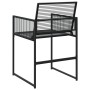 Sillas de jardín 4 unidades ratán sintético negro de , Sillas de jardín - Ref: Foro24-4008578, Precio: 175,20 €, Descuento: %