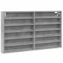 Vitrina de madera de ingeniería gris hormigón 100x8,5x58 cm de , Estantes y estanterías - Ref: Foro24-847943, Precio: 47,60 €...