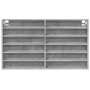 Vitrina de madera de ingeniería gris hormigón 100x8,5x58 cm de , Estantes y estanterías - Ref: Foro24-847943, Precio: 47,60 €...