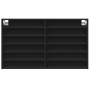 Vitrina de madera de ingeniería negra 100x8,5x58 cm de , Estantes y estanterías - Ref: Foro24-847941, Precio: 49,77 €, Descue...
