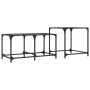 Mesas de centro apilables con tapa de vidrio 2 pzas acero de , Mesas de centro - Ref: Foro24-845984, Precio: 57,52 €, Descuen...