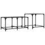 Mesas de centro apilables con tapa de vidrio 2 pzas acero de , Mesas de centro - Ref: Foro24-845984, Precio: 56,35 €, Descuen...