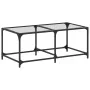 Mesa de centro superficie de vidrio acero 98,5x50x40 cm de , Mesas de centro - Ref: Foro24-845978, Precio: 43,55 €, Descuento: %