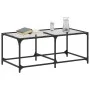 Mesa de centro superficie de vidrio acero 98,5x50x40 cm de , Mesas de centro - Ref: Foro24-845978, Precio: 43,55 €, Descuento: %