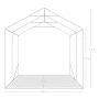 Carpa garaje de almacenamiento PVC verde 2,4x2,4 m de vidaXL, Carpas y cenadores - Ref: Foro24-3056431, Precio: 460,05 €, Des...