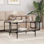 Mesa de centro superficie de vidrio acero 98,5x50x45 cm de , Mesas de centro - Ref: Foro24-846042, Precio: 69,21 €, Descuento: %