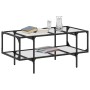 Mesa de centro superficie de vidrio acero 98,5x50x45 cm de , Mesas de centro - Ref: Foro24-846042, Precio: 69,21 €, Descuento: %