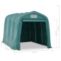 Carpa garaje de almacenamiento PVC verde 2,4x3,6 m de vidaXL, Carpas y cenadores - Ref: Foro24-3056432, Precio: 568,35 €, Des...