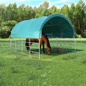 Carpa para ganado PVC verde 3,7x3,7 m de vidaXL, Carpas y cenadores - Ref: Foro24-3056433, Precio: 493,21 €, Descuento: %