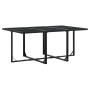 Juego de comedor de jardín 11 pzas con cojines textileno negro de , Conjuntos de jardín - Ref: Foro24-3295079, Precio: 569,99...