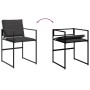 Juego de comedor de jardín 11 pzas con cojines textileno negro de , Conjuntos de jardín - Ref: Foro24-3295079, Precio: 569,99...