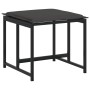 Juego de comedor de jardín 17 pzas con cojines textileno negro de , Conjuntos de jardín - Ref: Foro24-3295087, Precio: 899,36...