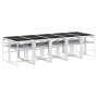 Juego de comedor de jardín 11 pzas con cojines textilene blanco de , Conjuntos de jardín - Ref: Foro24-3295091, Precio: 690,2...