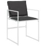 Juego de comedor de jardín 11 pzas con cojines textilene blanco de , Conjuntos de jardín - Ref: Foro24-3295109, Precio: 547,4...