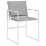 Juego de comedor de jardín 9 pzas con cojines textilene blanco de , Conjuntos de jardín - Ref: Foro24-3295093, Precio: 418,91...