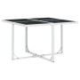 Juego de comedor de jardín 9 pzas con cojines textilene blanco de , Conjuntos de jardín - Ref: Foro24-3295098, Precio: 342,36...