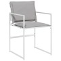 Juego de comedor de jardín 9 pzas con cojines textilene blanco de , Conjuntos de jardín - Ref: Foro24-3295098, Precio: 342,36...