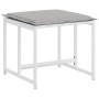 Juego de comedor de jardín 9 pzas con cojines textilene blanco de , Conjuntos de jardín - Ref: Foro24-3295098, Precio: 342,36...