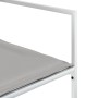 Juego de comedor de jardín 9 pzas con cojines textilene blanco de , Conjuntos de jardín - Ref: Foro24-3295098, Precio: 342,36...
