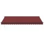 Manual retractable awning with LED lights burgundy 500x300 cm by , Awnings - Ref: Foro24-3310195, Price: 419,59 €, Discount: %