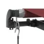 Manual retractable awning with LED lights burgundy 500x300 cm by , Awnings - Ref: Foro24-3310195, Price: 419,59 €, Discount: %