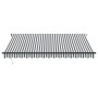 Toldo retráctil manual gris antracita y blanco 400x300 cm de , Toldos - Ref: Foro24-3310230, Precio: 253,91 €, Descuento: %