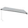 Toldo retráctil manual gris antracita y blanco 400x300 cm de , Toldos - Ref: Foro24-3310230, Precio: 253,91 €, Descuento: %