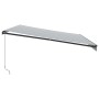Toldo retráctil manual con luz LED antracita y blanco 500x300cm de , Toldos - Ref: Foro24-3310239, Precio: 404,62 €, Descuent...