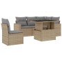 Juego de sofás jardín con cojines 6 pzas ratán sintético beige de , Conjuntos de jardín - Ref: Foro24-3267279, Precio: 428,85...