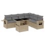 Set sofás de jardín 7 piezas y cojines ratán sintético beige de , Conjuntos de jardín - Ref: Foro24-3267929, Precio: 492,36 €...