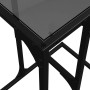 Mesa auxiliar con vidrio transparente acero 40x30x61,5 cm de , Mesas auxiliares - Ref: Foro24-846037, Precio: 35,54 €, Descue...