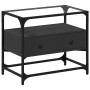 Mueble TV tablero cristal madera ingeniería negro 60x35x51 cm de , Muebles TV - Ref: Foro24-846054, Precio: 58,73 €, Descuent...
