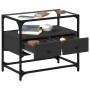 Mueble TV tablero cristal madera ingeniería negro 60x35x51 cm de , Muebles TV - Ref: Foro24-846054, Precio: 58,73 €, Descuent...