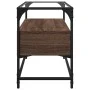 Mueble TV cristal y madera ingeniería marrón roble 80x35x51 cm de , Muebles TV - Ref: Foro24-846063, Precio: 68,28 €, Descuen...