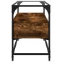 Mueble TV cristal y madera ingeniería roble ahumado 80x35x51 cm de , Muebles TV - Ref: Foro24-846061, Precio: 67,00 €, Descue...